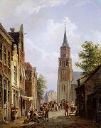 European city landscape, street landsacpe, construction, frontstore, building and architecture. 257 unknow artist